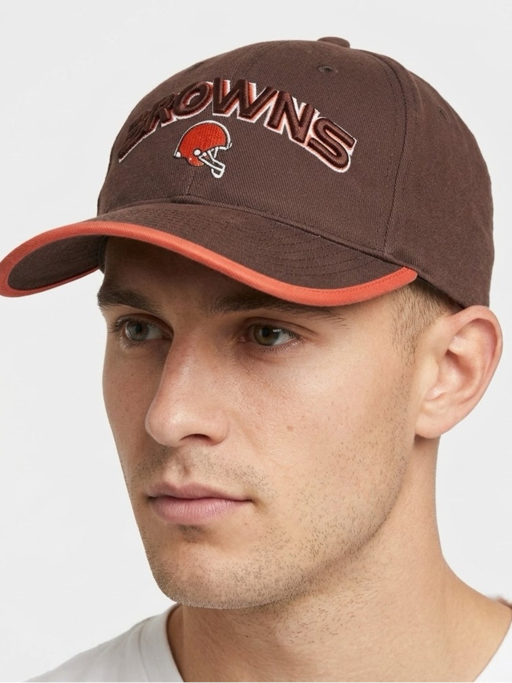 Cleveland Browns NFL Game Day Hat Cap Brown Orange Embroidered Strapback